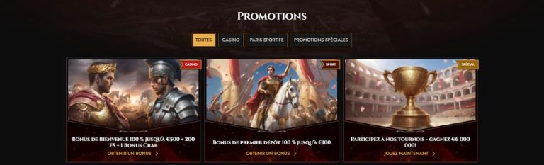 Legiano Casino promotions
